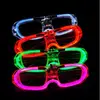 Gafas cuadradas de luz fría
