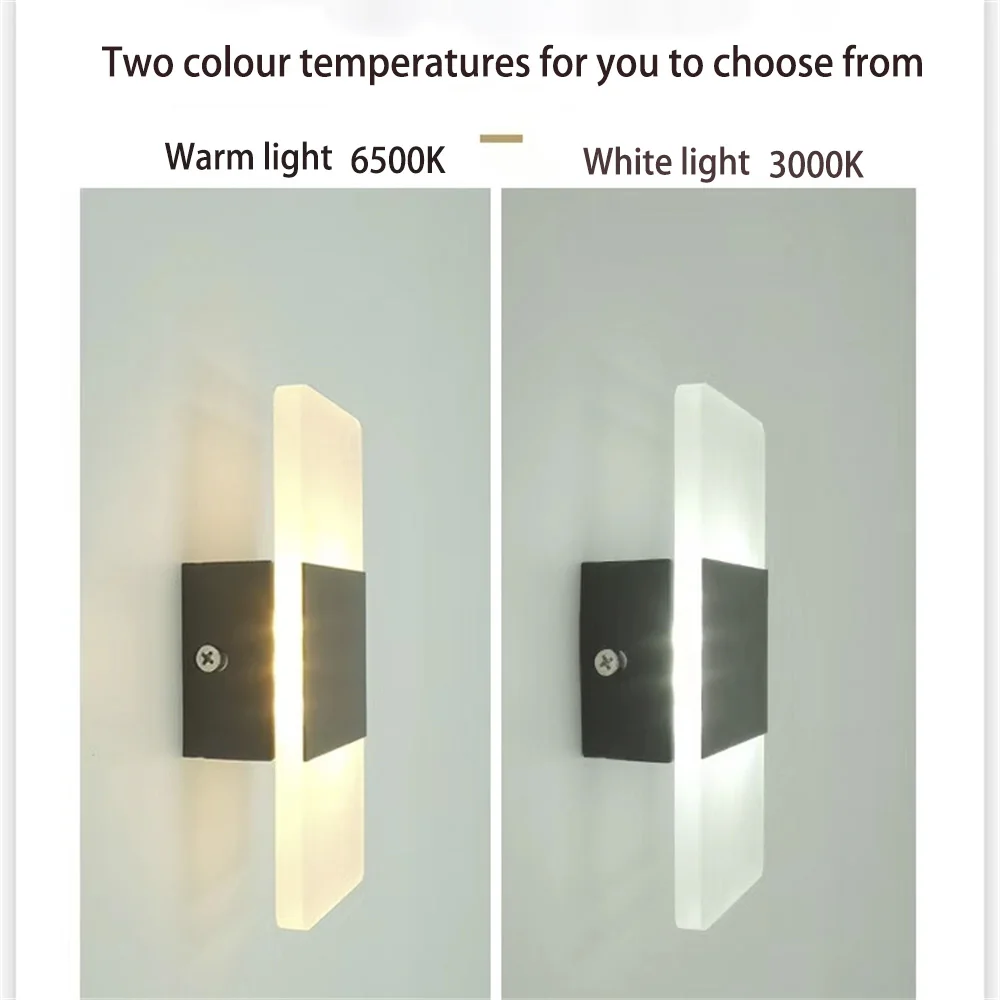 Современный прикроватный светодиодный настенный светильник 220 В 110 для спальни гостиной балкона коридора бра лампа