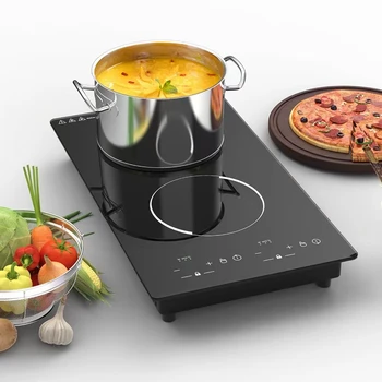 Vertical Radiant Cooker Cooktop Two Infrared Cooker 2 Burners Infrared Cooker