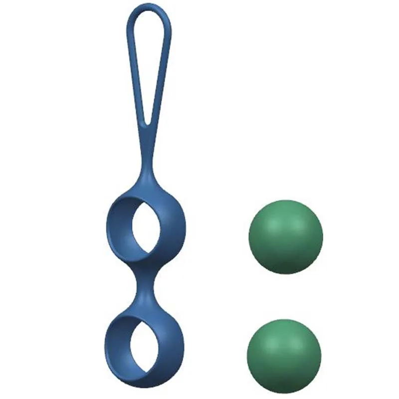 Women Masturbation Vaginal Exercise Ben Wa Ball Silicone Sex Toy love Ball Set Kegel with Stainless Steel Beads Jumping Inside
