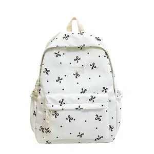 New School Bags Fashion Design Floral Students Summer Daily Backpack Bag Custom Logo Student Backpack School Bag