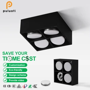 High Brightness GX53 LED Surface Downlight 20W 28W 36W Simple Modern Design with Aluminum Body White/Black for Indoor Use