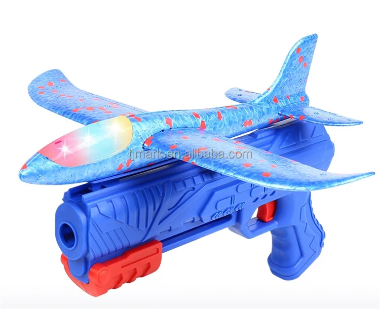 Outdoor Toys Funny Foam Ejection Flying Epp Foam Plane Lightup