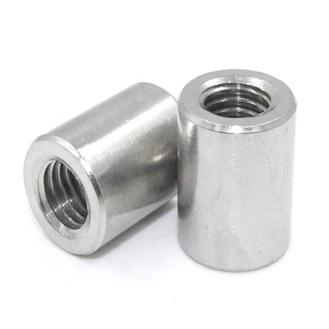 M3 M4 M5 M6 M8 M10 M12 M14 M16 M18 M20 Tornillos Stainless Steel Round Long Coupling Nut