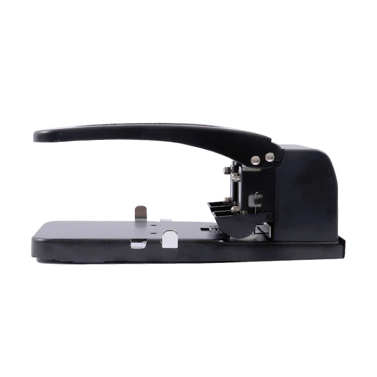 Foska Fast Punching and Clean Cuts Labor Saving Lever Structure Large Metal Paper Puncher With Metal Paper Guide