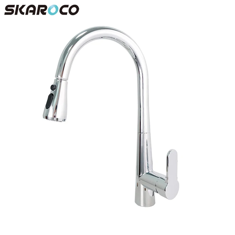 Newest Product Deck Mounted Taps Kitchen Tap Sprayer Head Sink Mixer Taps Chrome Zinc Alloy Kitchen 