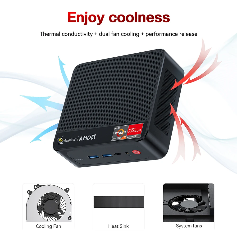 Top10 Beelink Ser5 Pro Amd 5800h 32g 500g Mini Pc Wins11 Support Sata ...