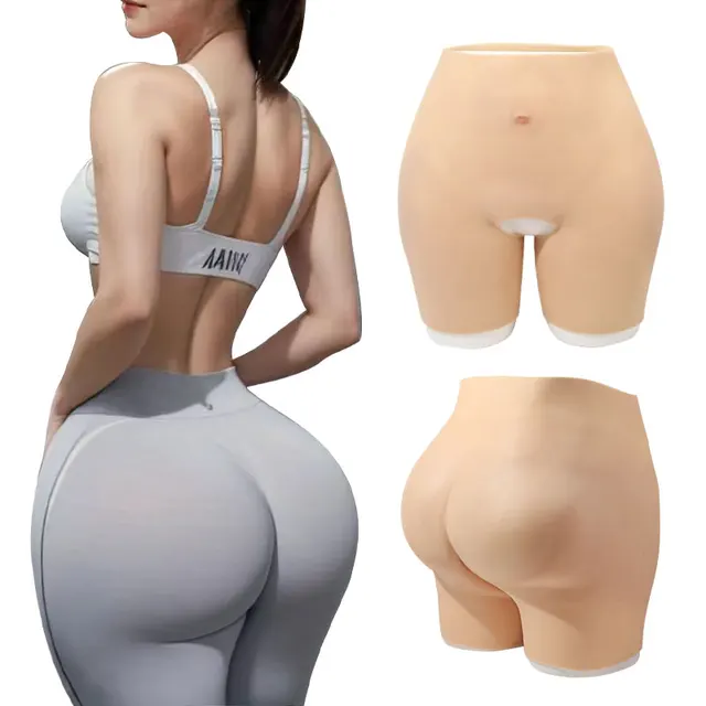 Wholesale Plus Size Shapes Big and Plump Bum Full Silicone Buttocks Enhancer Hips Pads African Woman Body Shaping Silicone Pants