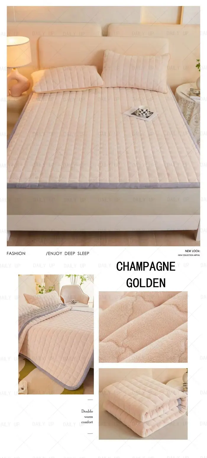 Padded Soft Bed Mattress Cover Topper Adults King Size Air Breathable Comfortable Sleep Bedding Mattress For Hotel Bedroom