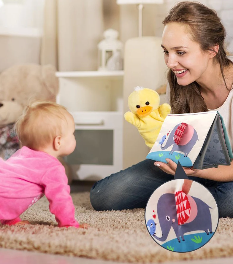 Мягкие сенсорные игрушки для новорожденных