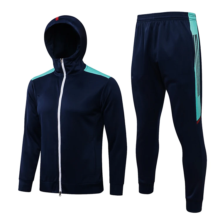 High Quality Custom Colorful Mens Sweat Suits 2 Pieces Hoodie Jogging Suit Fall Running Set Men Long Sleeve Jacket