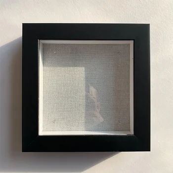 12x15 shadow box frame with linen