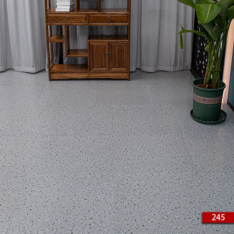 Flooring For Hotels Flake Gray Marbled Dry Lvp Flooring Self Adhesive