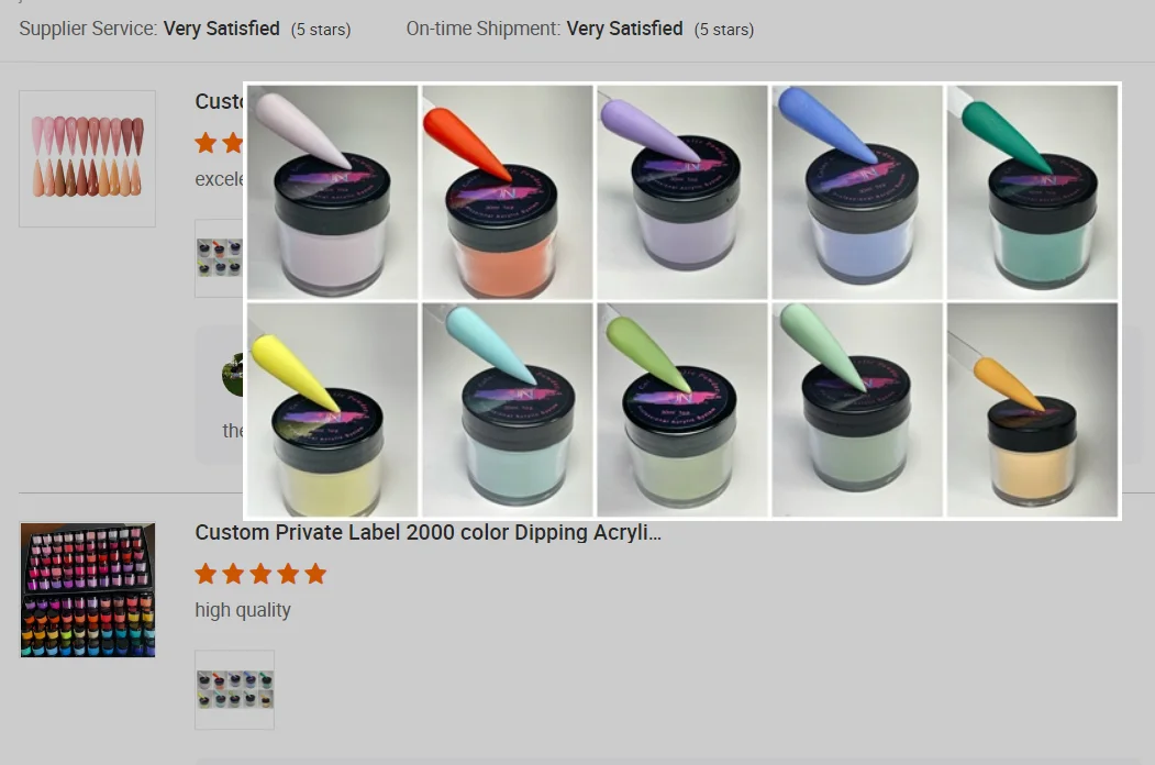 120 Colors 10ml Fine Nail Art Acrylic Dipping Powder Bulk Wholesale