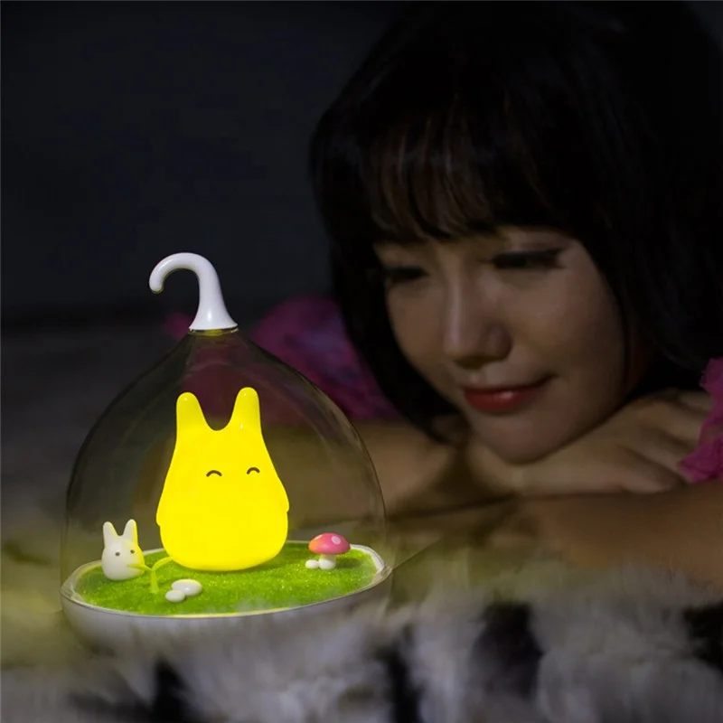 かわいいトトロLEDナイトライトUSBタッチセンサーライトベビー