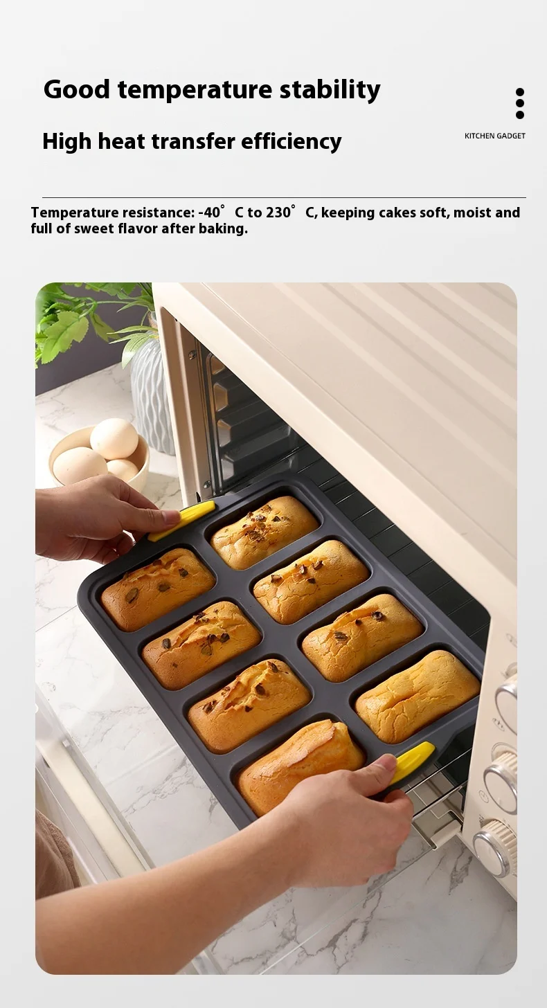 Silicone Reusable Heat Resistant Muffin Cup Mold with Frame Square Cake Baking Oven Mold Pudding Jelly Mold manufacture