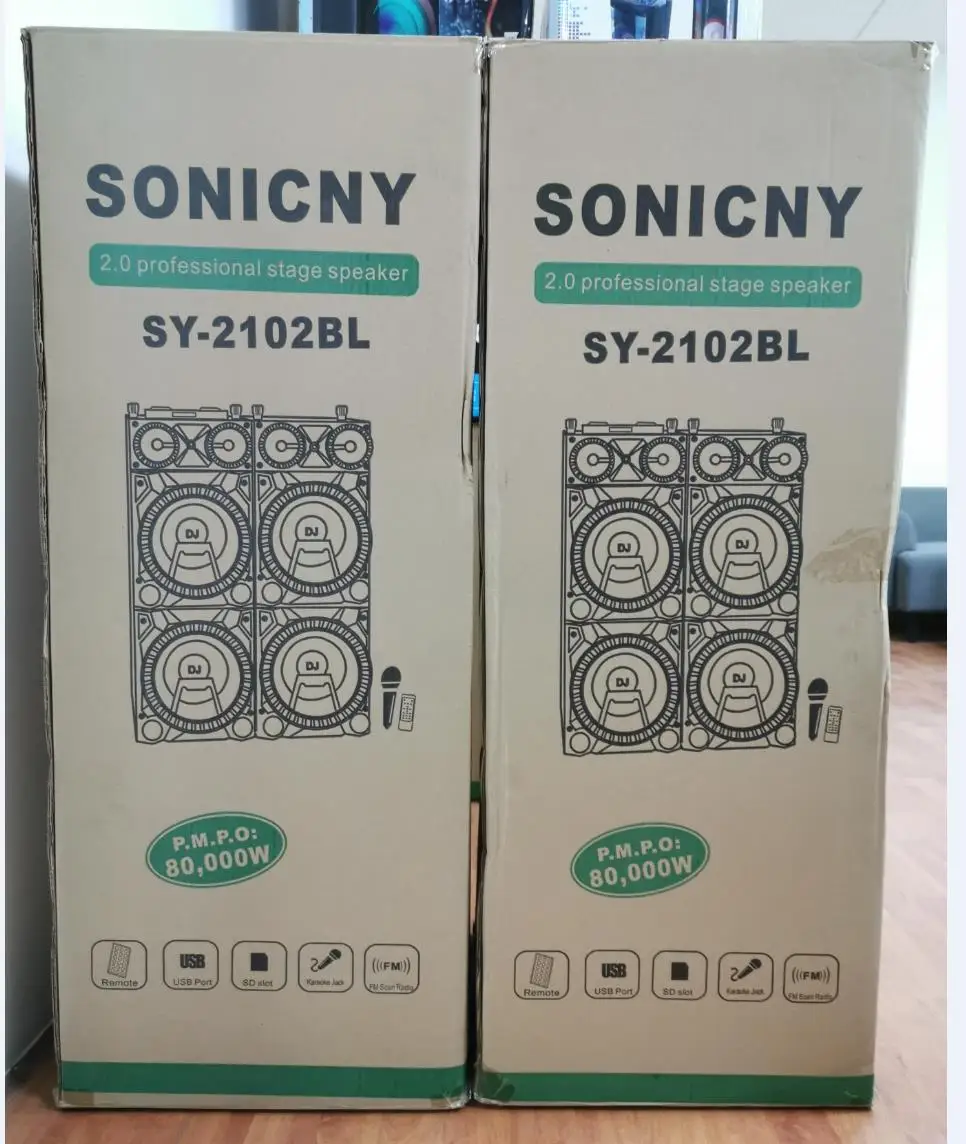 SONICNY Private Model Subwoofer Soundbox Player Mini All Plastic Box Wireless Trolley Speaker Mobile Phone Black Waterproof - ANKUX.COM