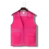 เสื้อกั๊กตาข่ายสำหรับเด็ก - สีโรสเรด