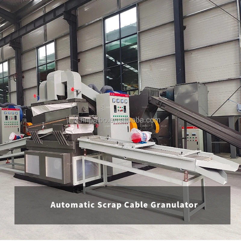 Automatic Factory Best Selling Waste Metal Recycling Scrap Copper Wire Cable Granulator Machine