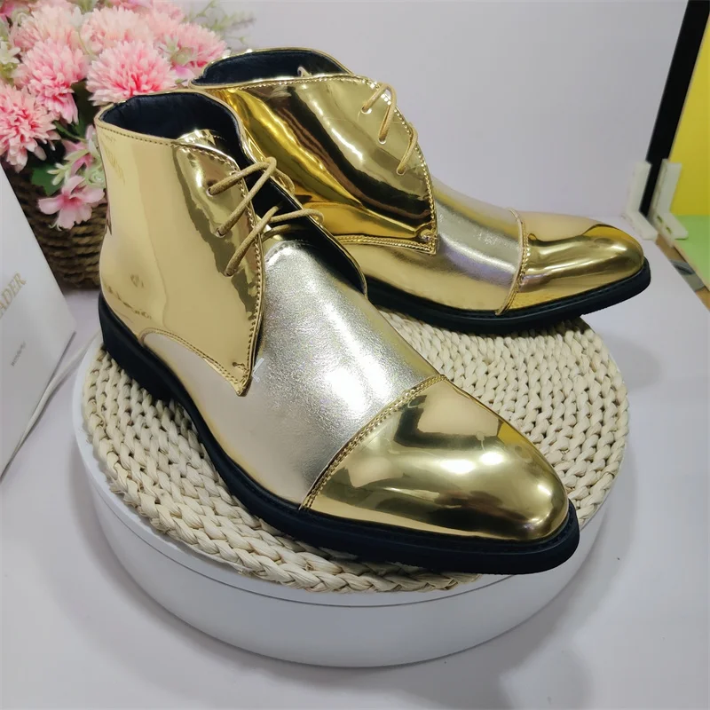 slim fit dress slacks Sheriff Collection Gold Alligator Boot 2297 9.5