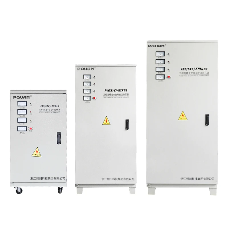 High Quality AC Automatic Voltage Regulators/Stabilizers Tns/SVC 20kVA 380V Servo AVR details