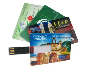 Business Card USB Full Color Printing Advertising 8GB Pendrive 16GB Credit Card USB Flash Drive for promotional gifts