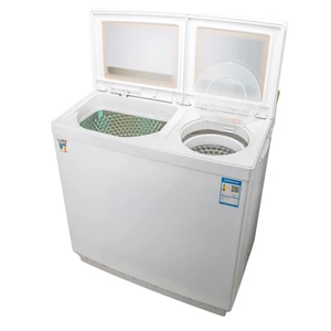 10kg Semi-automatic Household Twin Tub Washing Machine with Glass Cover
