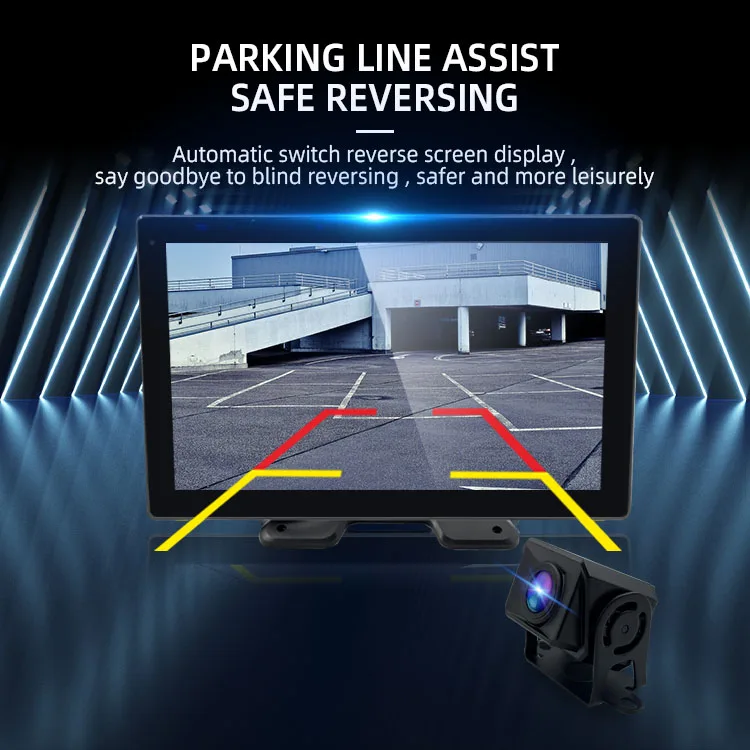 Wemaer 10 Inch 6CH BSD AI Touch Screen 6 Channels AHD DVR Recorder Vehicle Camera Monitor Blind Spot Detection System for Truck supplier