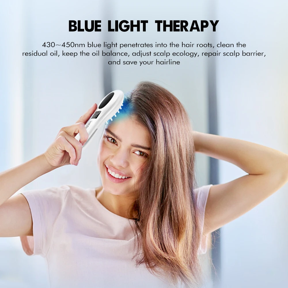 Wireless Infrared Vibration Hair Growth Comb Scalp Oil Applicator