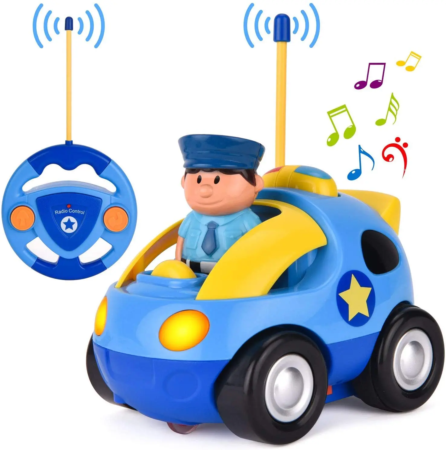 NEW Cartoon R C Race Car Radio Control Toy for Toddlers FREE SHIPPING 