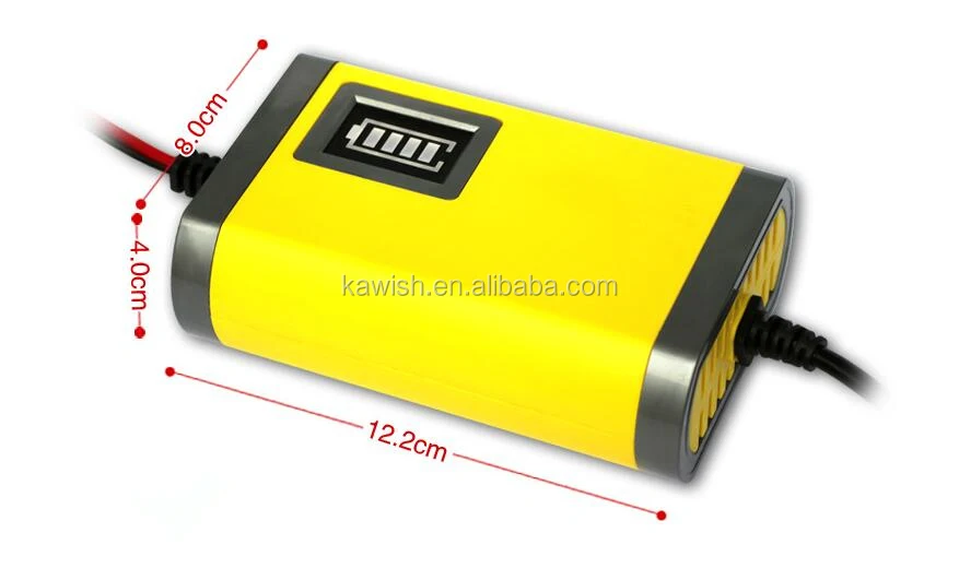 110v Us-plug Car Motorcycle Battery Charger 12v 2a Full Automatic Smart  Power Charger Maintainer 3 Stages Lead Acid Led Display - Buy Motorcycle Battery  Charger,Car Battery Charger,Lead-acid Batteries Product on 