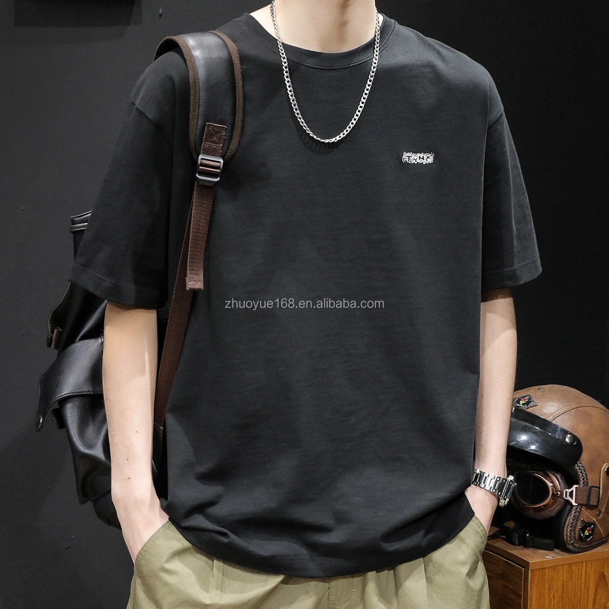 Wholesale High Quality Brand Custom Printing Graphic Drop Shoulder Oversized t Shirt Men's T-shirts