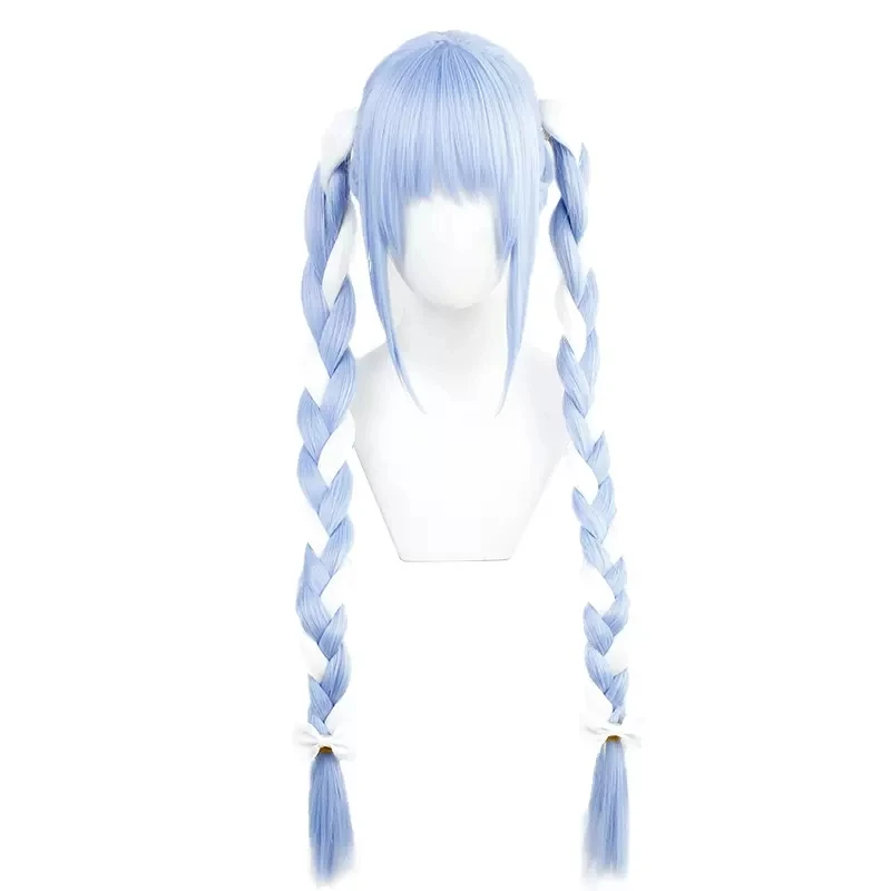 卸売80cmロングブルーホワイトミックスバーチャルYouTuberうさだペコラ