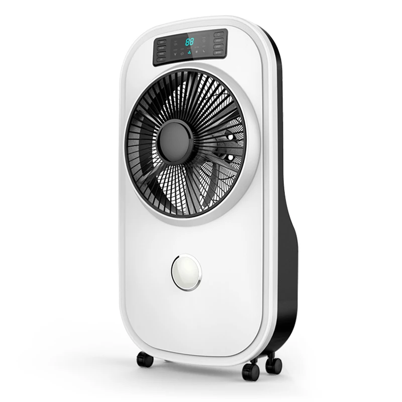 Rechargeable 12 inches Emergency Water Mist Fan With Multi LED Lighting and Remote Control