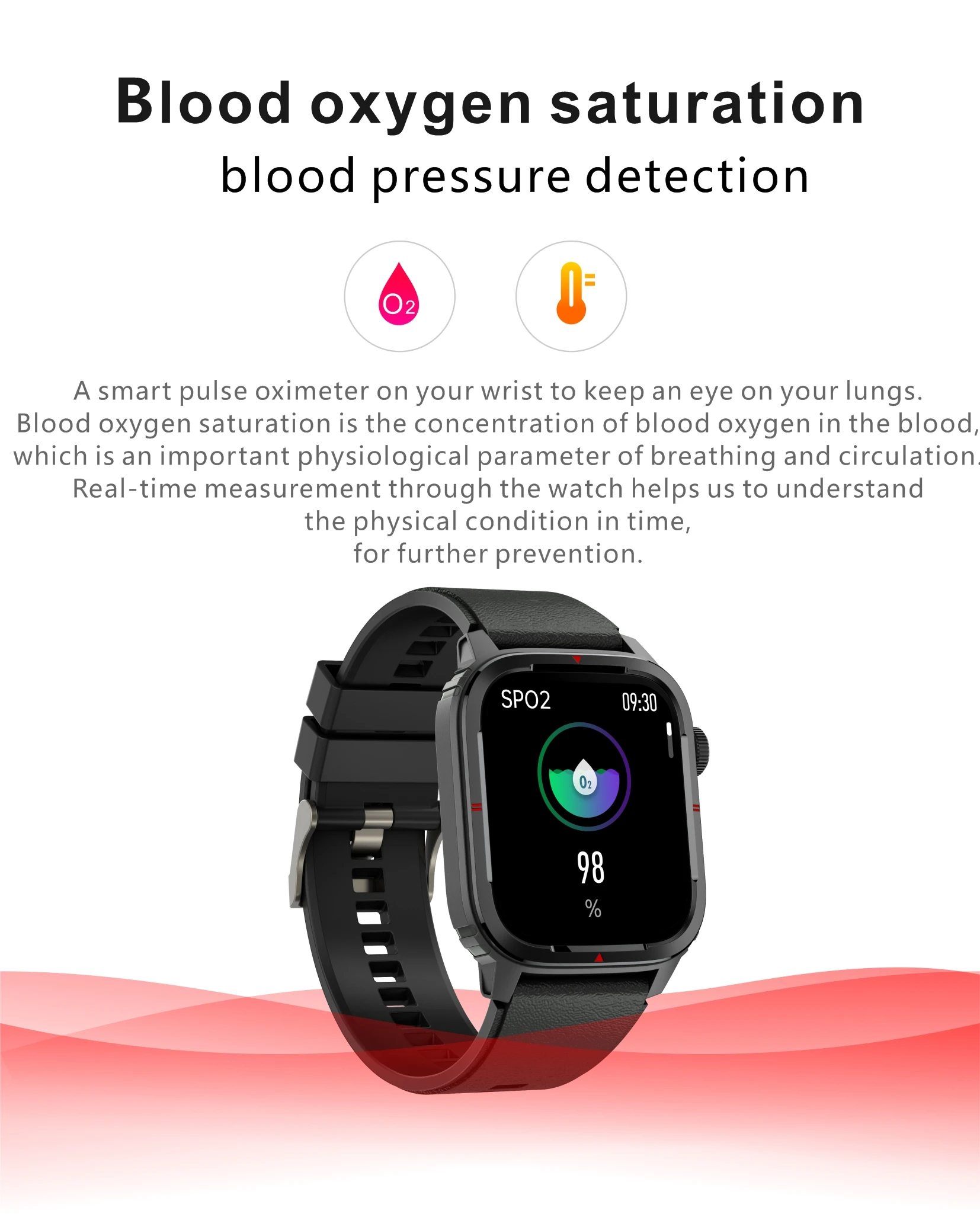 Q25 Smart Watch Real Heart Rate Monitor Body Temperature