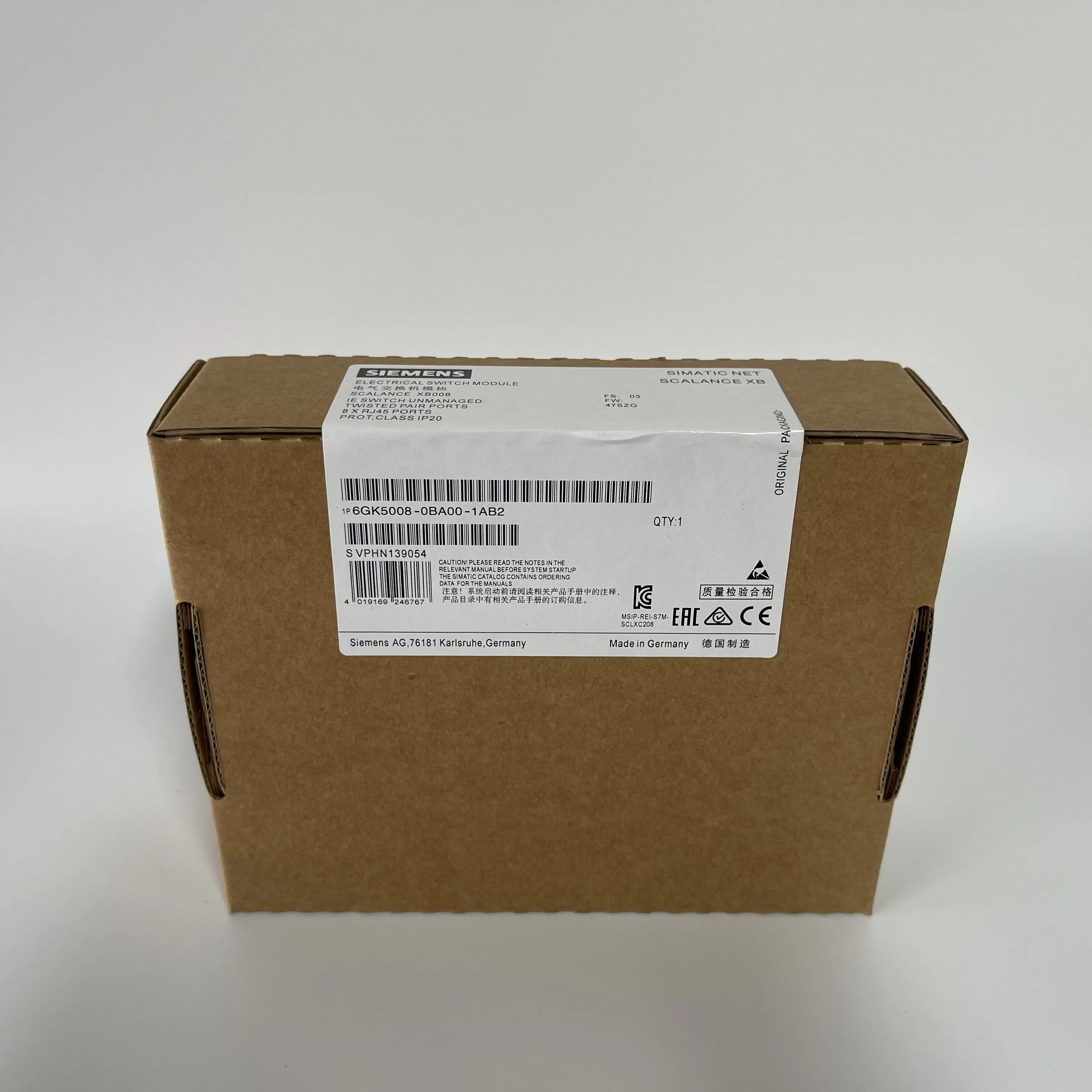 Siemens Ethernet Switch Module 6GK5008-0BA00-1AB2 Siemens Ethernet Switch Module 6GK5008-0BA00-1AB2