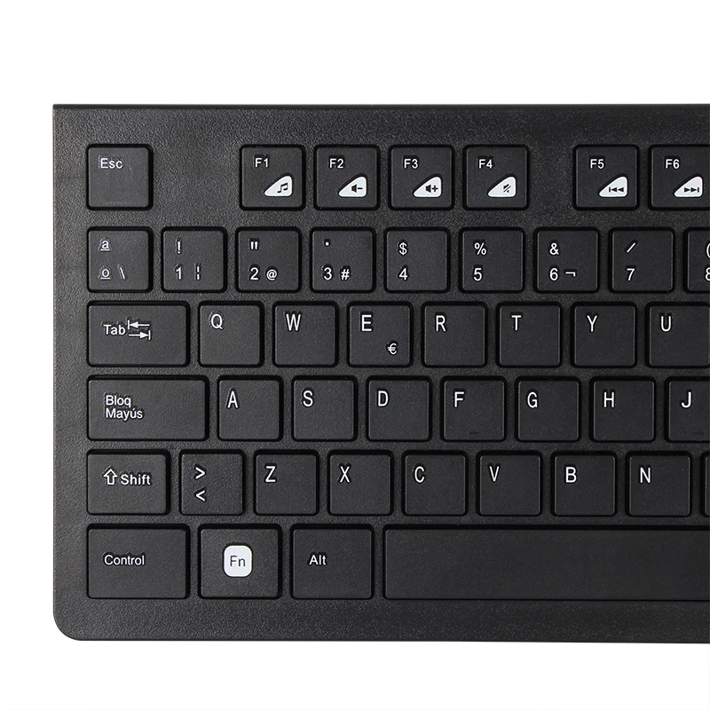 Big Discount Clean Stock Spanish Computer Wireless Keyboard Mouse Combo for Latin America