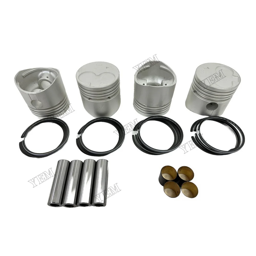 Cylinder Piston and Piston Ring Kit Suitable for Mitsubishi K4Ds Engine Replacement Parts 6