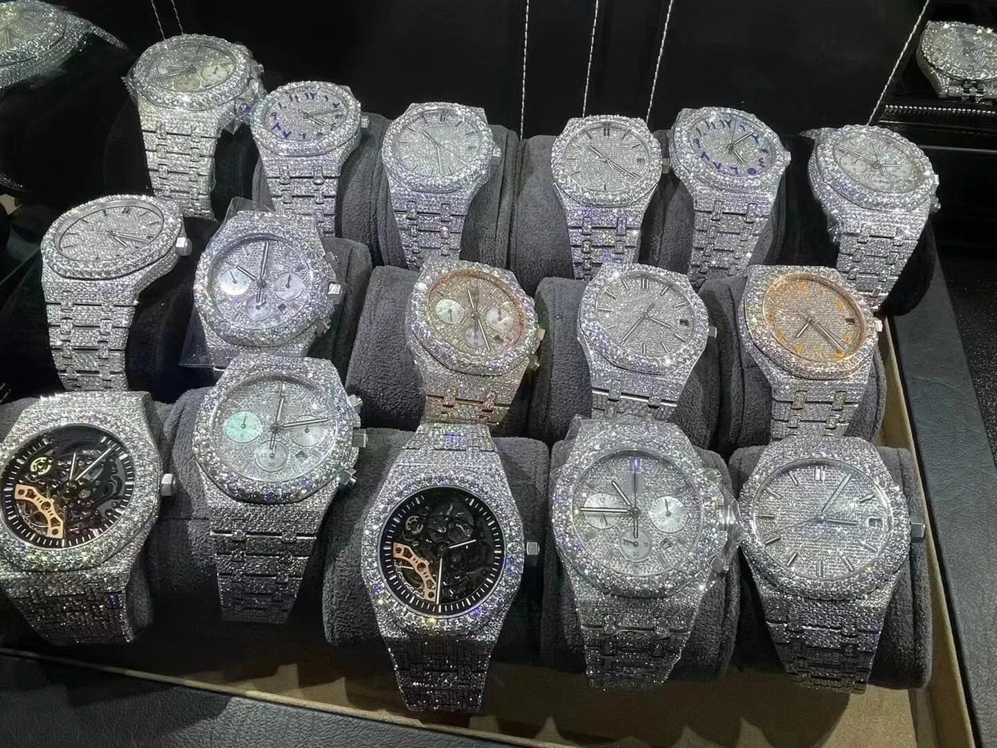 Custom high quality automatic mechanical watch sapphire case crystal ...