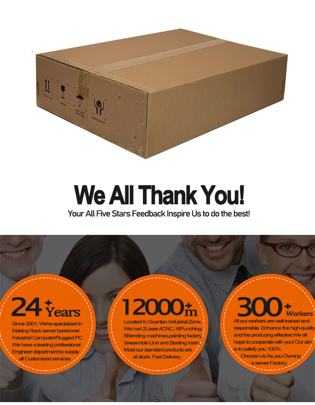 Lockable Front Panel 2U Rackmount Industrial Computer Chassis L=450mm ...
