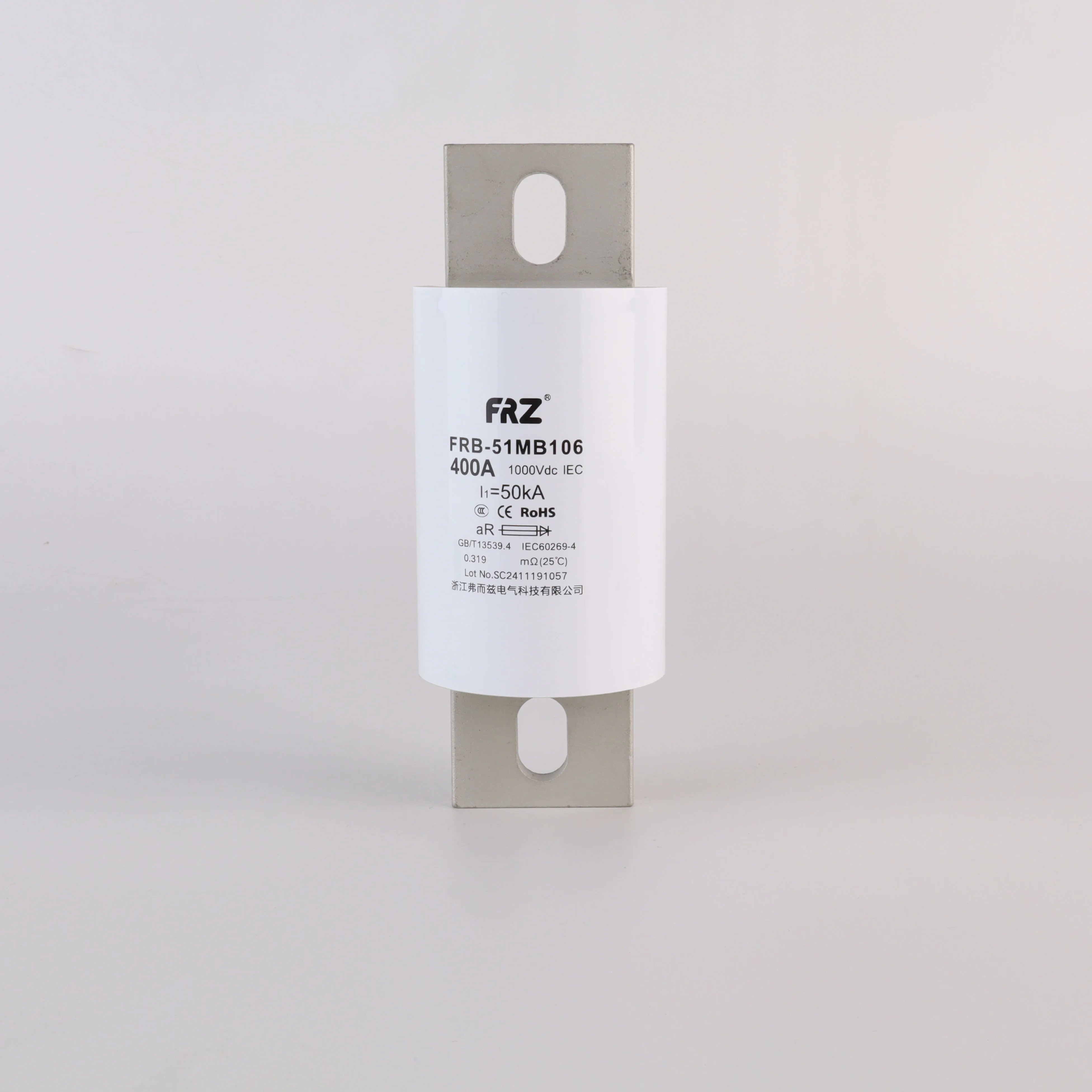 DC1000V 50A до 630A aR меламиновая трубка с серебряным элементом крепление предохранитель для зарядки сваи