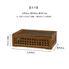 Bamboo hollowed-out tea set storage box with lid