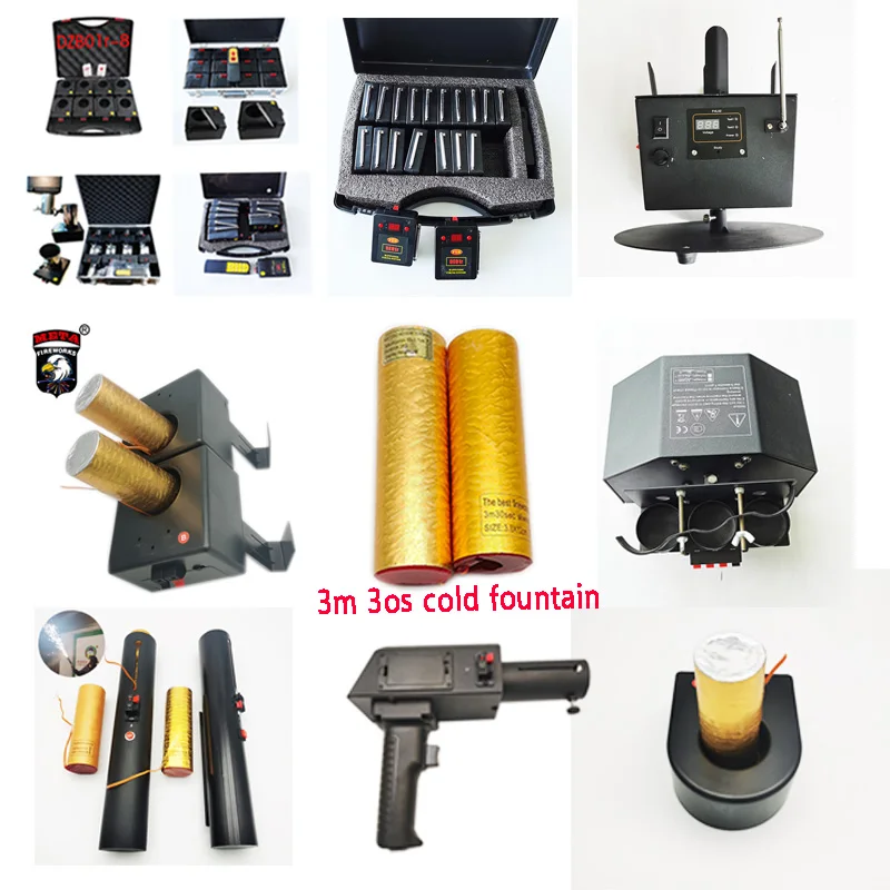 Gun Pyro Wed SPARKLER Firework Cold Fire Crackers Pistol Wholesale Cold Fountain Fireworks Fireworks Firing System for Wedding