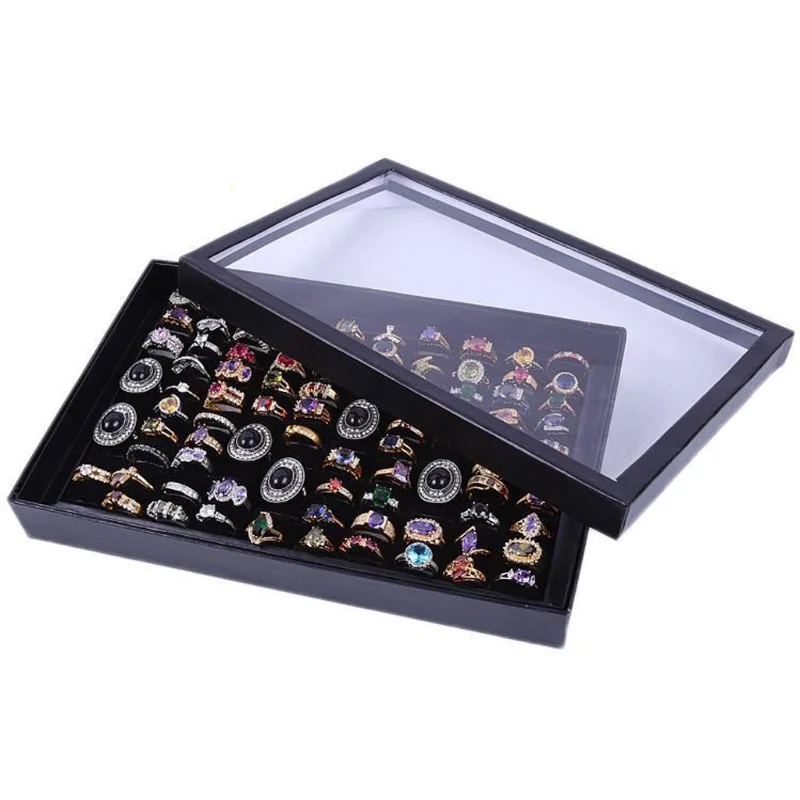 Ring Necklace Props Microfiber Jewelry Storage Box Jewelry Display Box  Jewelry Packaging Box Bracelet Container