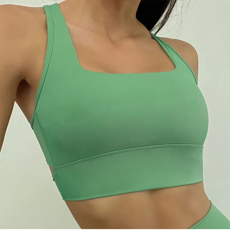 Gc Custom Beautiful Back Yoga Suits Clothes Sports Bra High Waist Yoga Pants Gym Tops Leggings