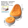 Sofa with stool-orange