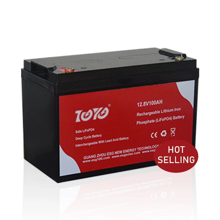 ESG Home Used LiFePO4 Battery  Deep Cycle Battery Module 100AH  UPS 12.8V Lithium Battery Pack