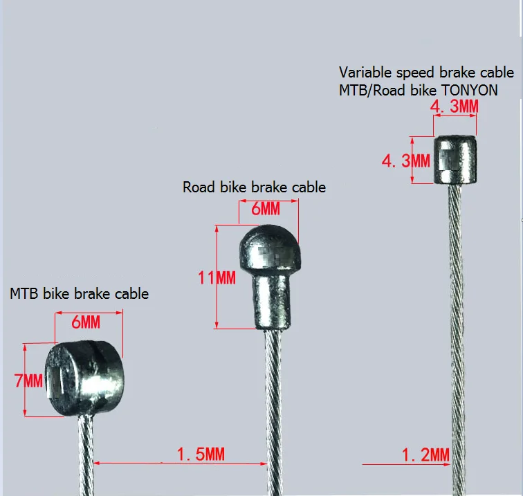 Customized Steel Bicycle Brake Cable Steel Wire Bicycle Brake Cable
