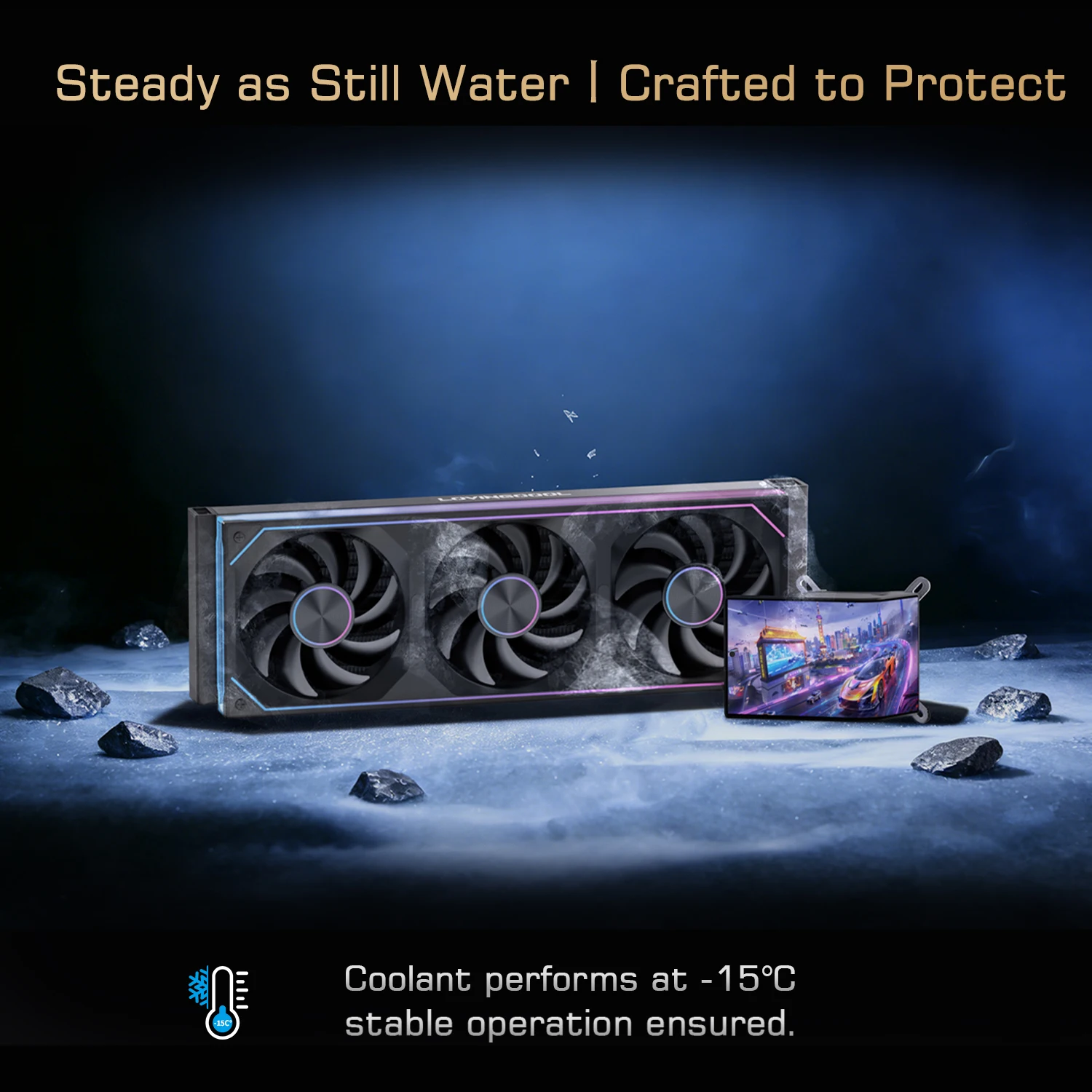 LOVINGCOOL 360mm AIO CPU Cooler - Efficient Liquid Cooling