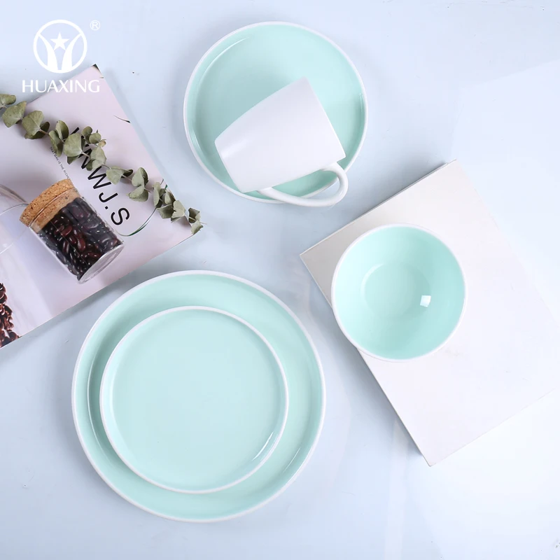 Juego de platos de cocina de alta calidad, vajilla de porcelana